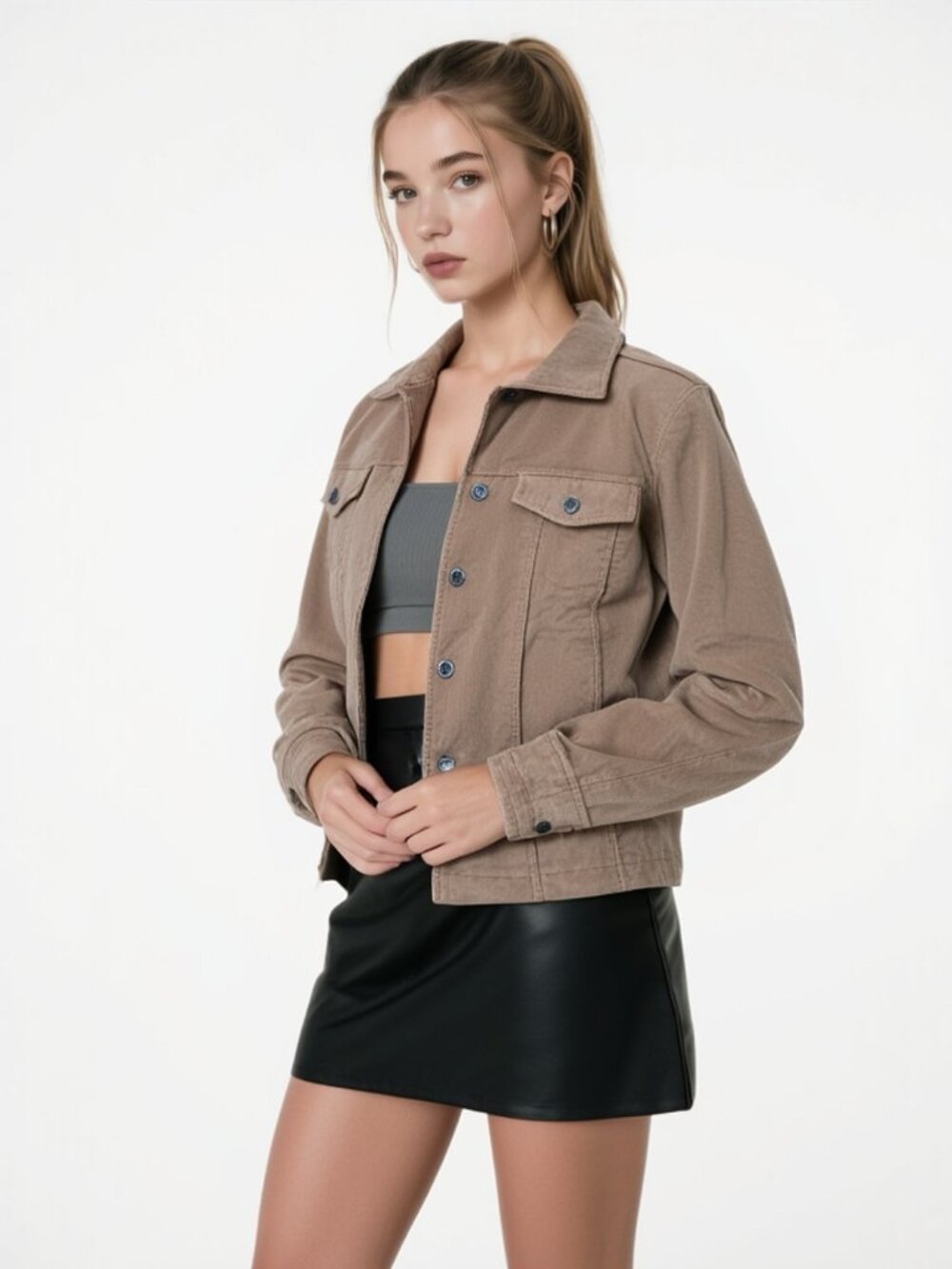 *๐ฅ๐ฒ๐ท๐ฝ๐ช๐ฐ๐ฎ Y2K R๐f๐ell๐ Women's Corduroy Jacket (Size 10) ๐ค